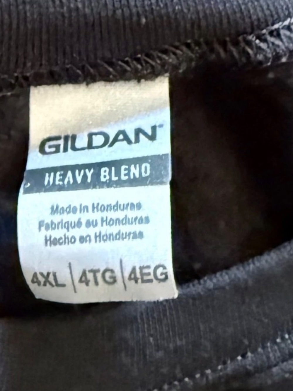 Gildan Men's Big & Tall Novelty Christmas Sweatshirt - Black - Size 4XL - Picture 3 of 3